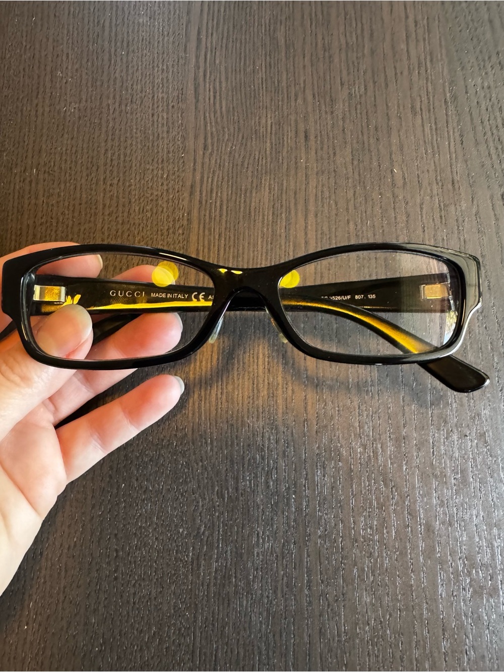 Gucci GG 3526/U/F Black Designer Eyeglass Frames w/ Case - Picture 2 of 7
